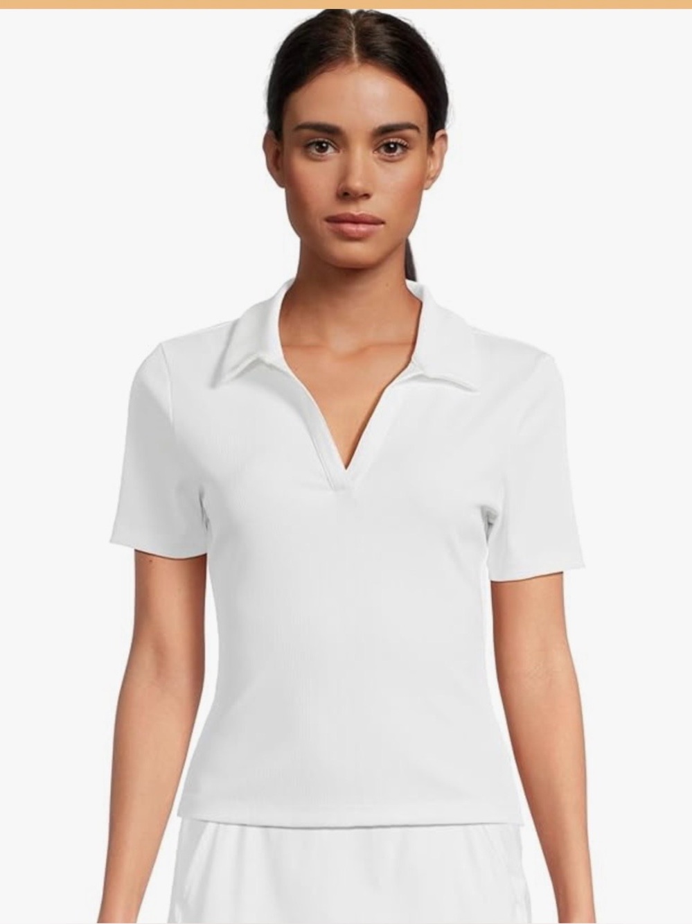 Travis Mathew Short Sleeve Moveknit  Polo tennis White size Large